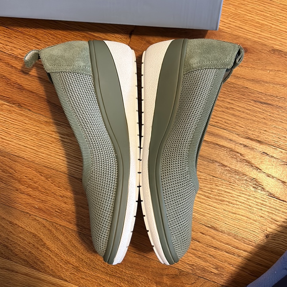Vionic Olive Slip-On Wedge Sneakers - Picture 3 of 8